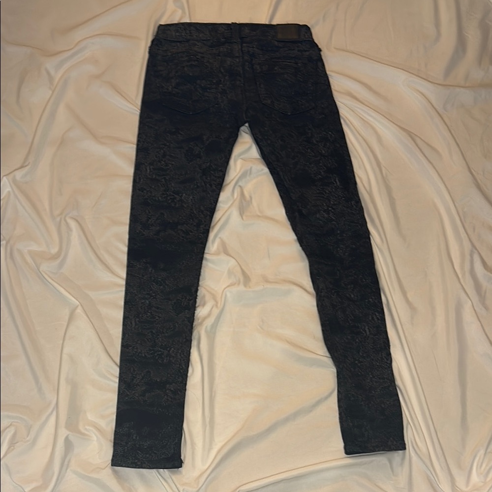 True religion Casey low rise super skinny  Patterned Jeans size 24 - Picture 6 of 8